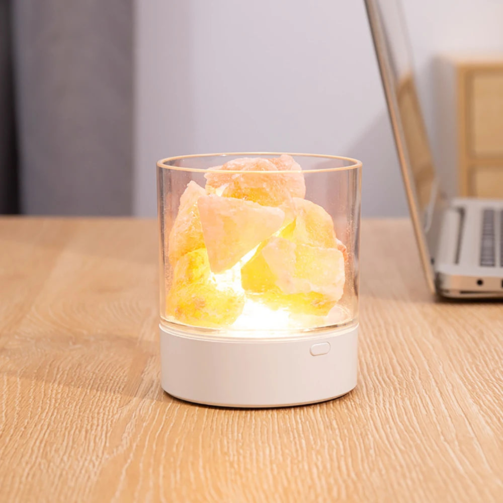 USB Natural Himalayan Salt Lamp Led