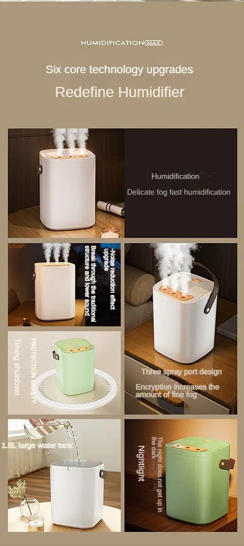 USB three nozzle humidifier